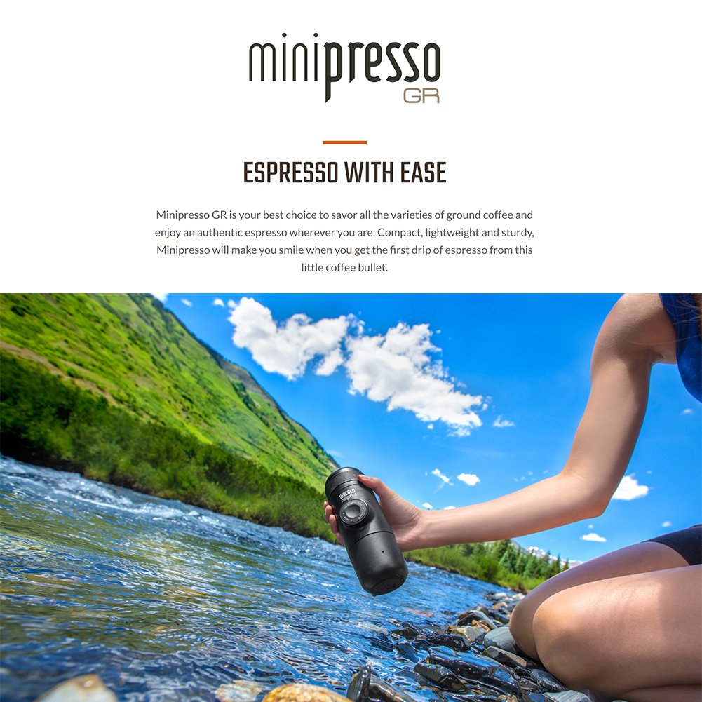 Wacaco Minipresso GR, Portable Espresso Machine, #vanlife