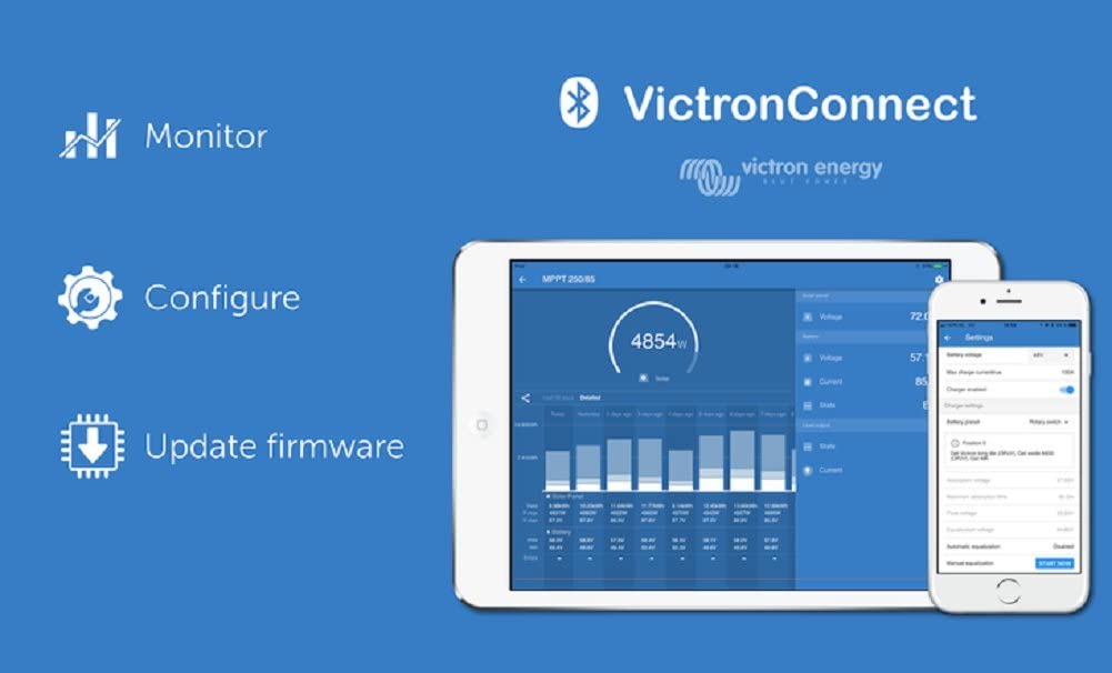 victon phone app for conversion van solar controllers